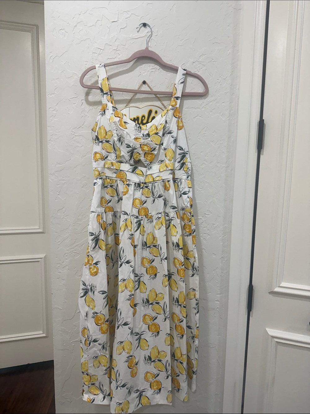 Women’s White Lemon-Print Sundress